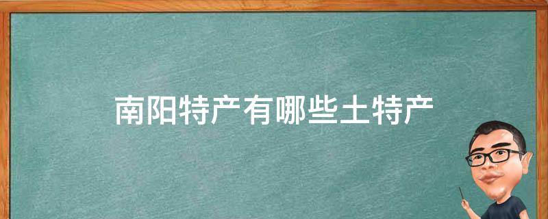 南阳特产有哪些土特产（南阳特产有哪些土特产零食）