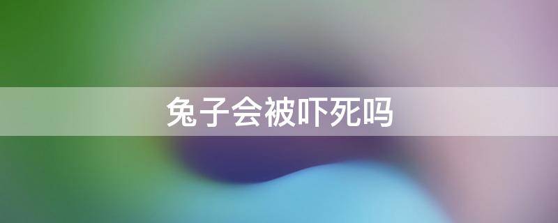 兔子会被吓死吗（兔子会不会把自己吓死）