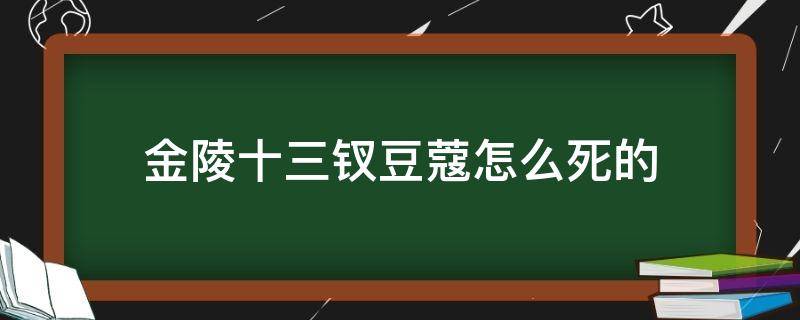 金陵十三钗豆蔻怎么死的 金陵十三钗豆蔻还活着吗