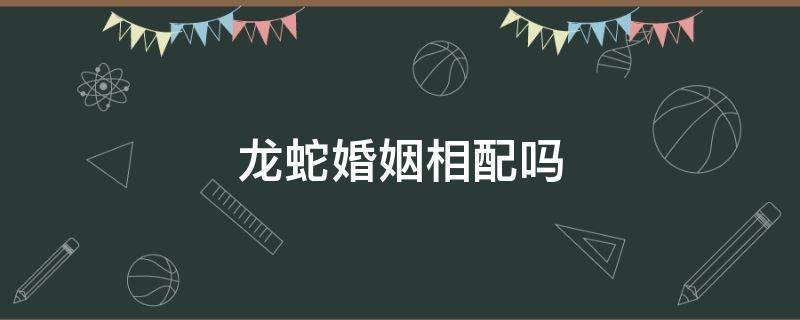 龙蛇婚姻相配吗 蛇龙相配的婚姻好吗