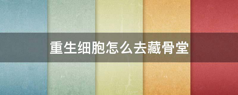 重生细胞怎么去藏骨堂 重生细胞怎么去藏骨堂视频