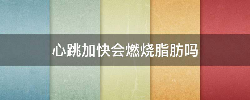 心跳加快会燃烧脂肪吗（心跳快是在燃烧脂肪吗）