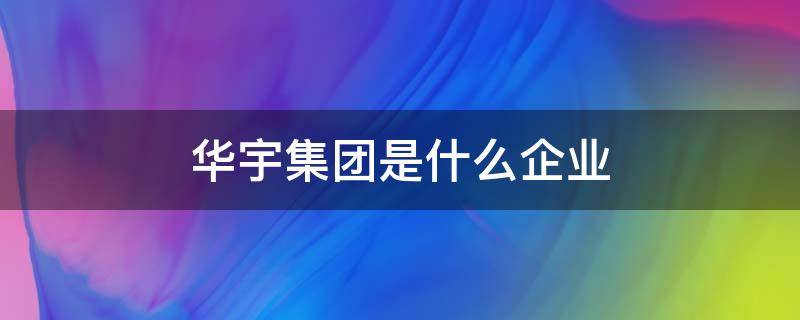 华宇集团是什么企业 华宇集团是什么企业中核与华宇集团的最新情况