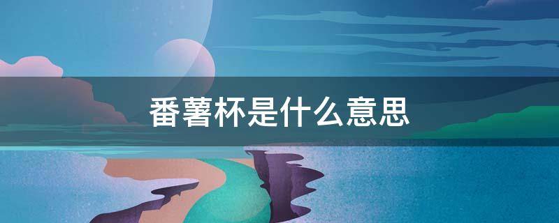 番薯杯是什么意思（番薯杯）
