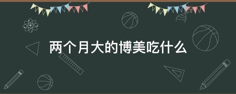 两个月大的博美吃什么 两个月大的博美吃什么水果