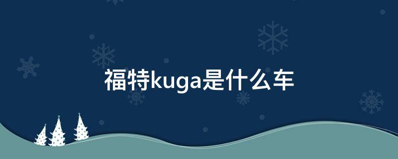 福特kuga是什么车（福特kuga是什么车价格）