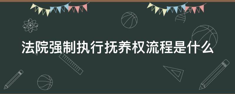 法院强制执行抚养权流程是什么（法院强制执行抚养权得多长时间?）