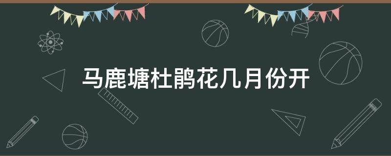 马鹿塘杜鹃花几月份开 马鹿塘杜鹃花海几月份?