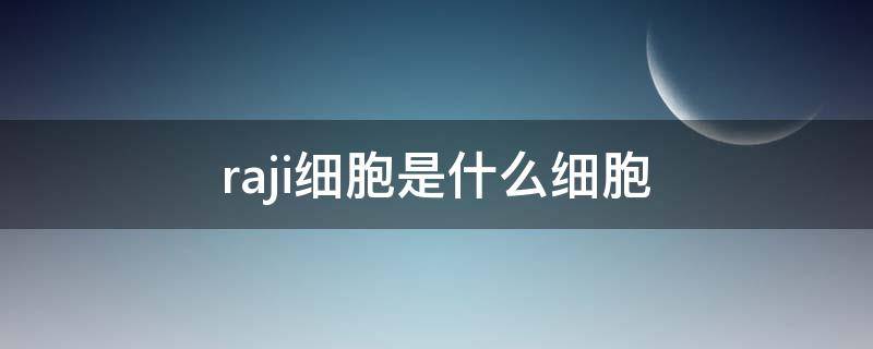 raji细胞是什么细胞（raji细胞是悬浮细胞吗）