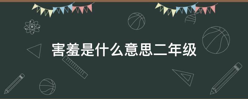 害羞是什么意思二年级（小害羞是什么意思）