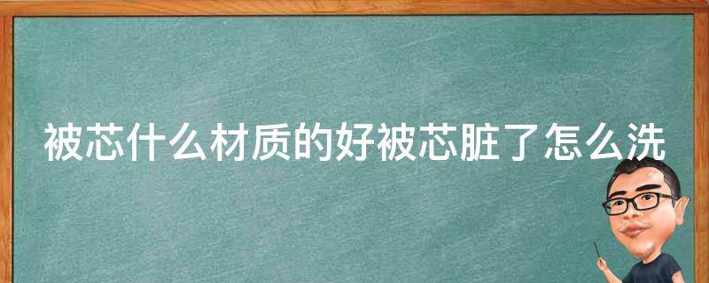 被芯什么材质的好被芯脏了怎么洗 被芯什么材质性价比高