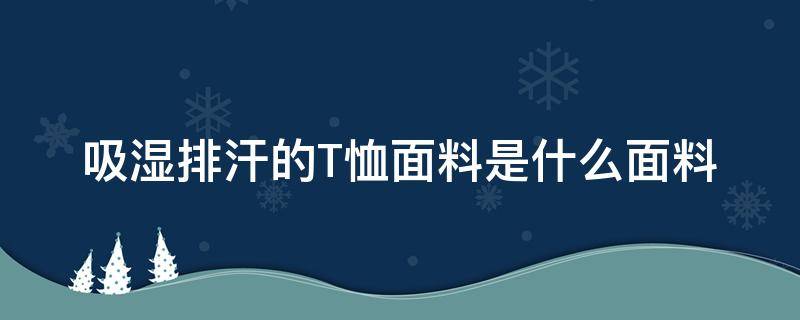 吸湿排汗的T恤面料是什么面料 吸湿排汗针织面料