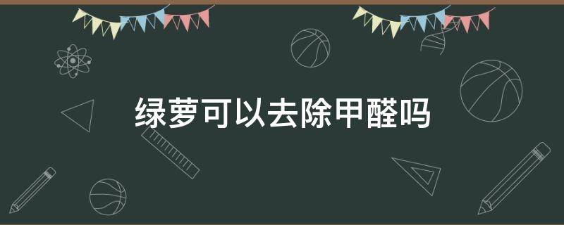 绿萝可以去除甲醛吗 绿萝可以吸附甲醛吗