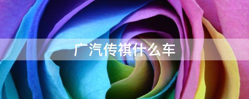 广汽传祺什么车（广汽传祺什么车标）