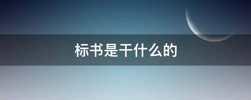 标书是干什么的（标书是干啥）
