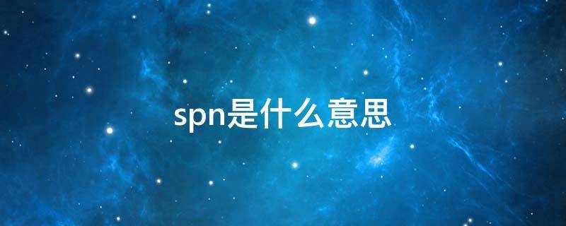 spn是什么意思 车辆spn是什么意思