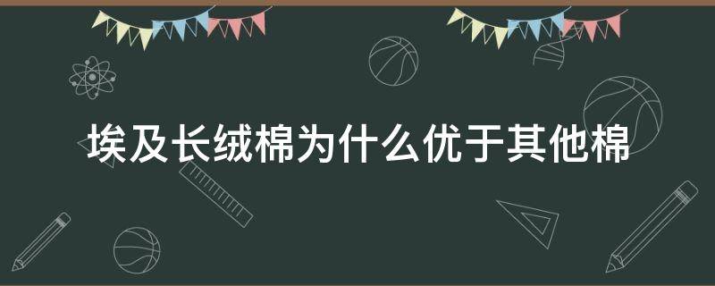 埃及长绒棉为什么优于其他棉 埃及长绒棉的特点和优点