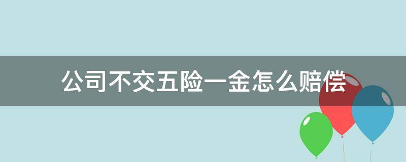 公司不交五险一金怎么赔偿（公司不交五险一金怎么赔偿劳动争议判决）