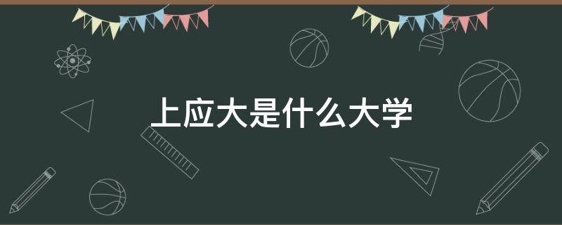 上应大是什么大学（上应大是什么大学在什么路）