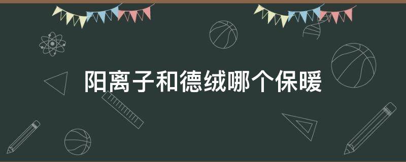 阳离子和德绒哪个保暖（阳离子暖和还是德绒）