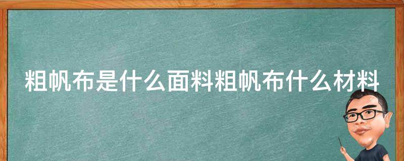 粗帆布是什么面料粗帆布什么材料 粗帆布 加厚帆布