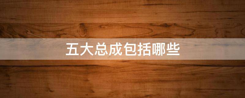 五大总成包括哪些（汽车三大总成包括）