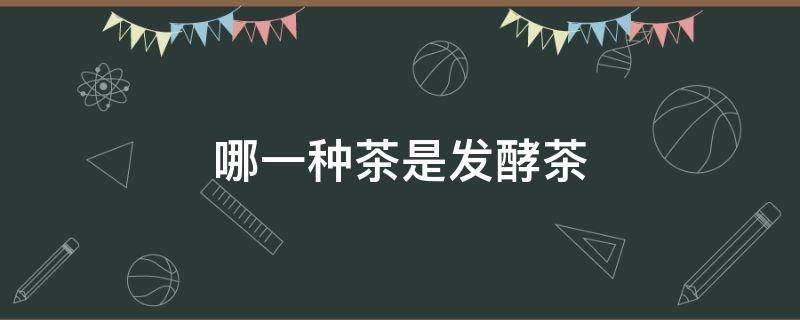 哪一种茶是发酵茶 哪种茶是发酵的