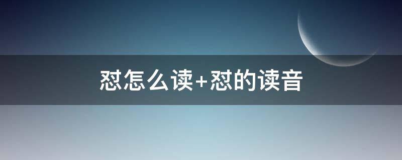 怼怎么读（怂怎么读）