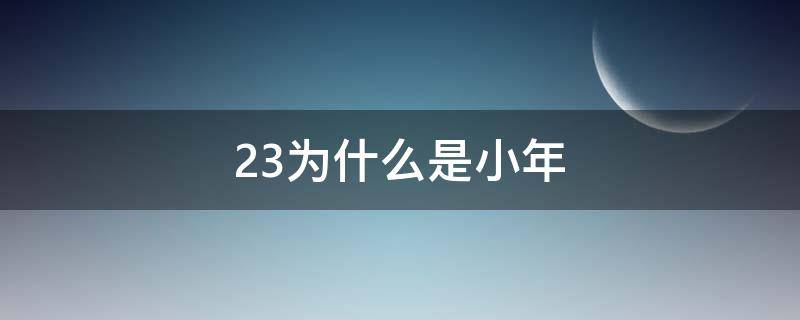 23为什么是小年（23是小年还是24是小年）
