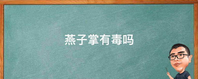 燕子掌有毒吗 燕子掌有毒吗 可以室内养吗