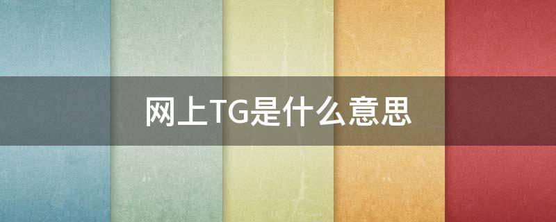 网上TG是什么意思（Tg 是什么意思）