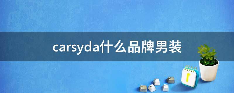 carsyda什么品牌男装（carsyda什么品牌男装怎么样）