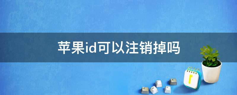 苹果id可以注销掉吗（苹果id能不能注销掉）