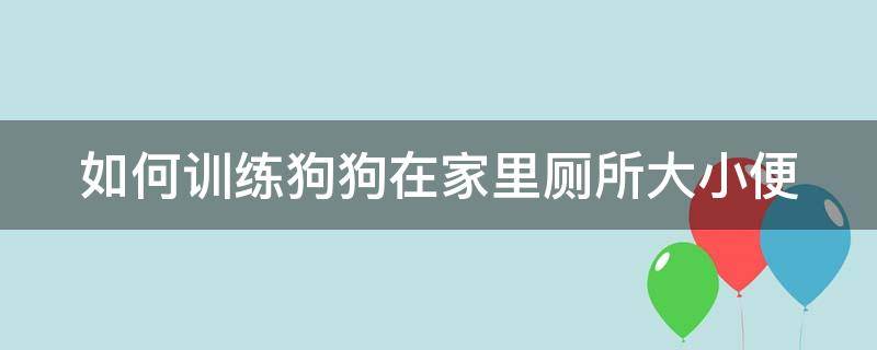 如何训练狗狗在家里厕所大小便 怎么训练狗狗在家大小便