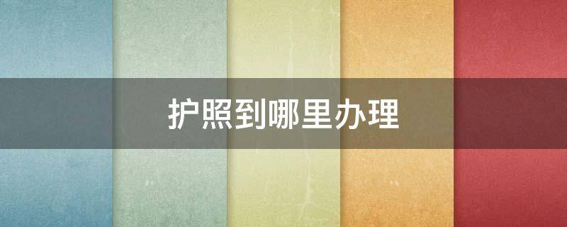 护照到哪里办理 首次办理护照到哪里办理
