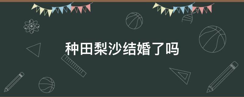 种田梨沙结婚了吗（种田梨沙配过的角色）