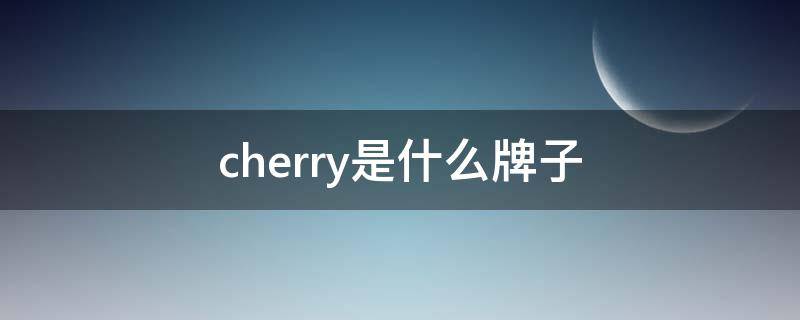 cherry是什么牌子（redcherry是什么牌子）