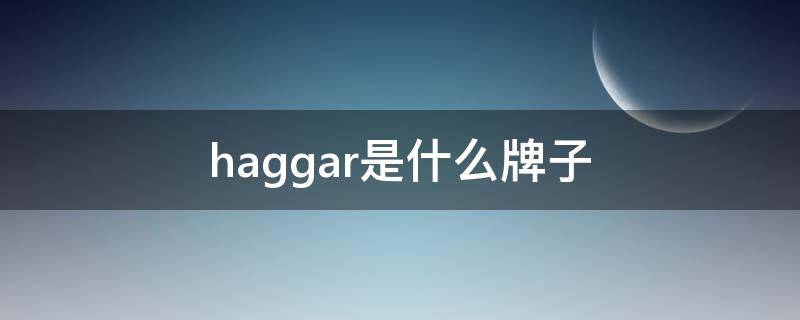 haggar是什么牌子（haggar中文是什么牌子）