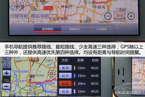 同台竞技 便携式导航与手机导航使用对比