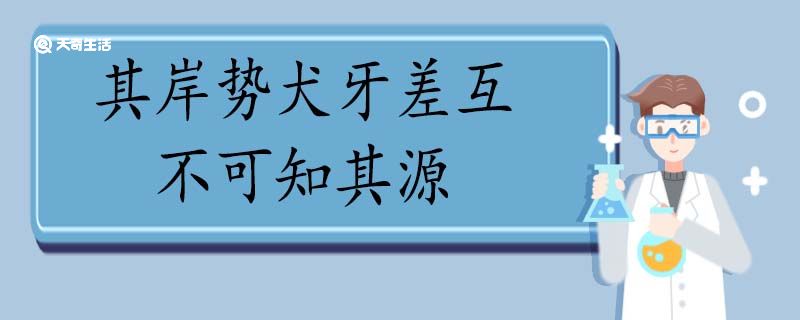 其岸势犬牙差互不可知其源翻译