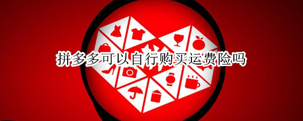拼多多可以自行购买运费险吗 拼多多可以自己购买运费险吗?