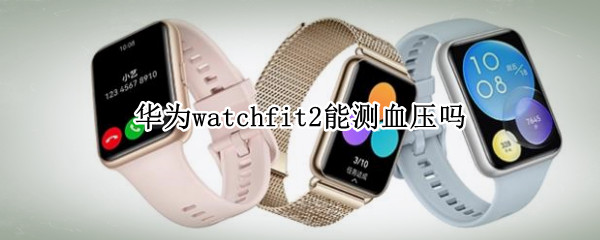 华为watchfit2能测血压吗（华为watch2可以测血压吗）