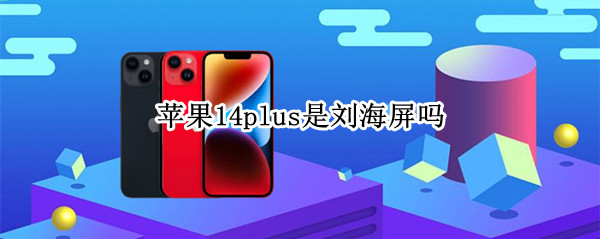 苹果14plus是刘海屏吗 苹果12都是刘海屏吗