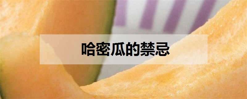 哈密瓜的禁忌