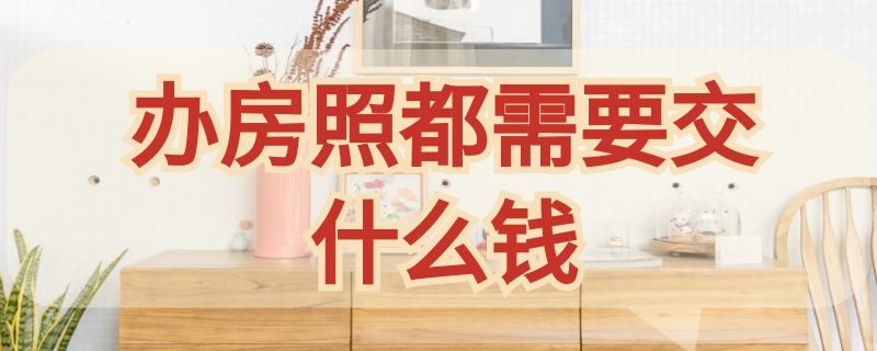 办房照都需要交什么钱（办房照都需要交什么钱呢）