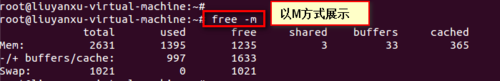 linux下free命令如何使用