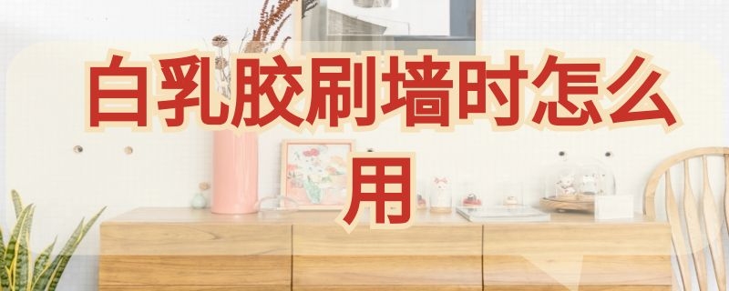 白乳胶刷墙时怎么用