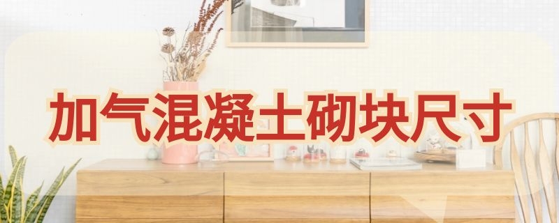 加气混凝土砌块尺寸