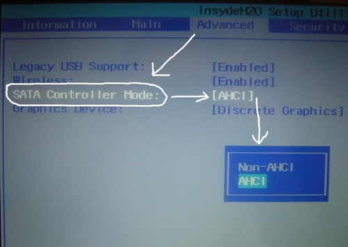 怎么在BIOS下设置AHCI值更改为IDE bios改成ahci模式后进开机不成功