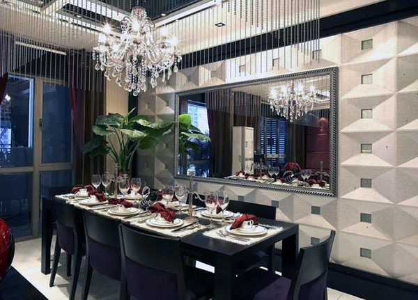 餐厅一面墙装镜子好吗 餐厅一面墙装镜子好吗图片